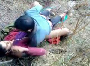 Дагестанец на природе трахает подружку